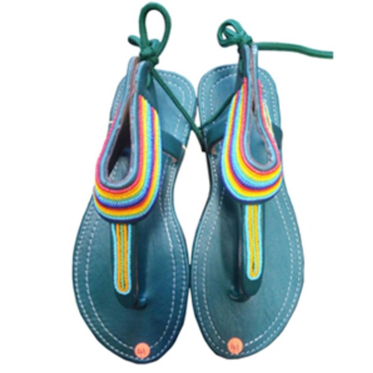 Soft Leather Beaded Gladiator Sandals – Wholesale-6