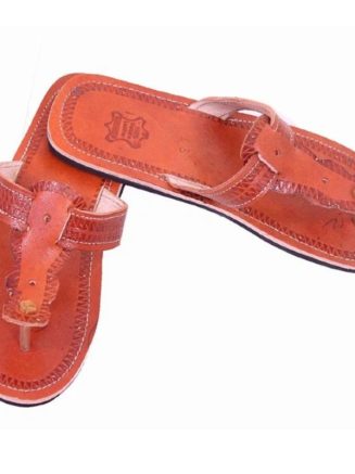 Slip Men Leather Sandals
