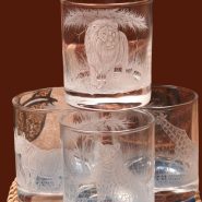 Big Five Engraved Whisky Glasses