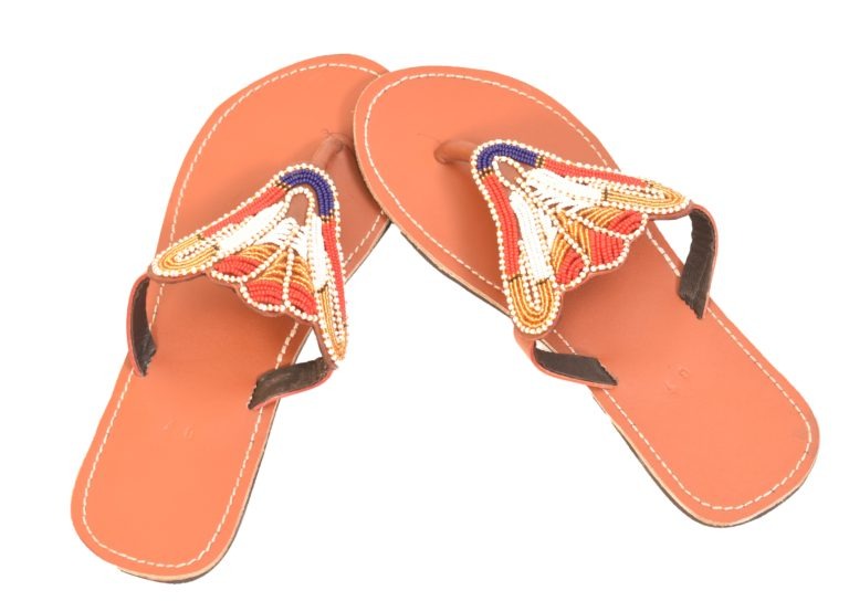 Butterfly Leather Sandals – 10pcs