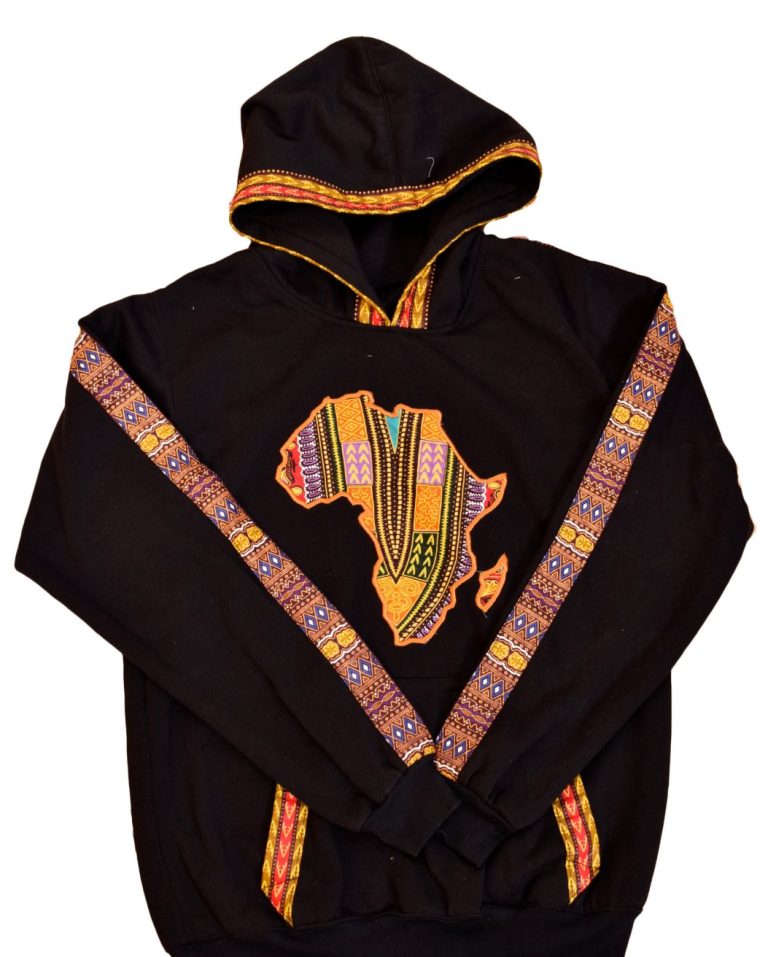 African Map Dashiki Hood 10