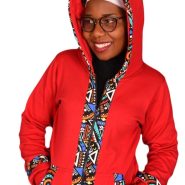 Tribal zipper hoodie