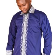 Blue Embroidered Shirt