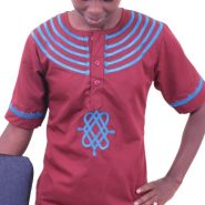 Maroon African Heritage Shirt