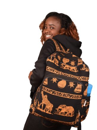 African Animal Print Backpack