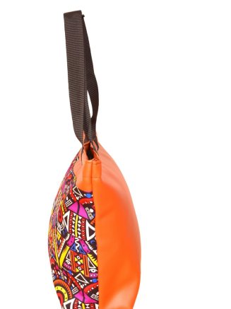 Tribal leather handbag