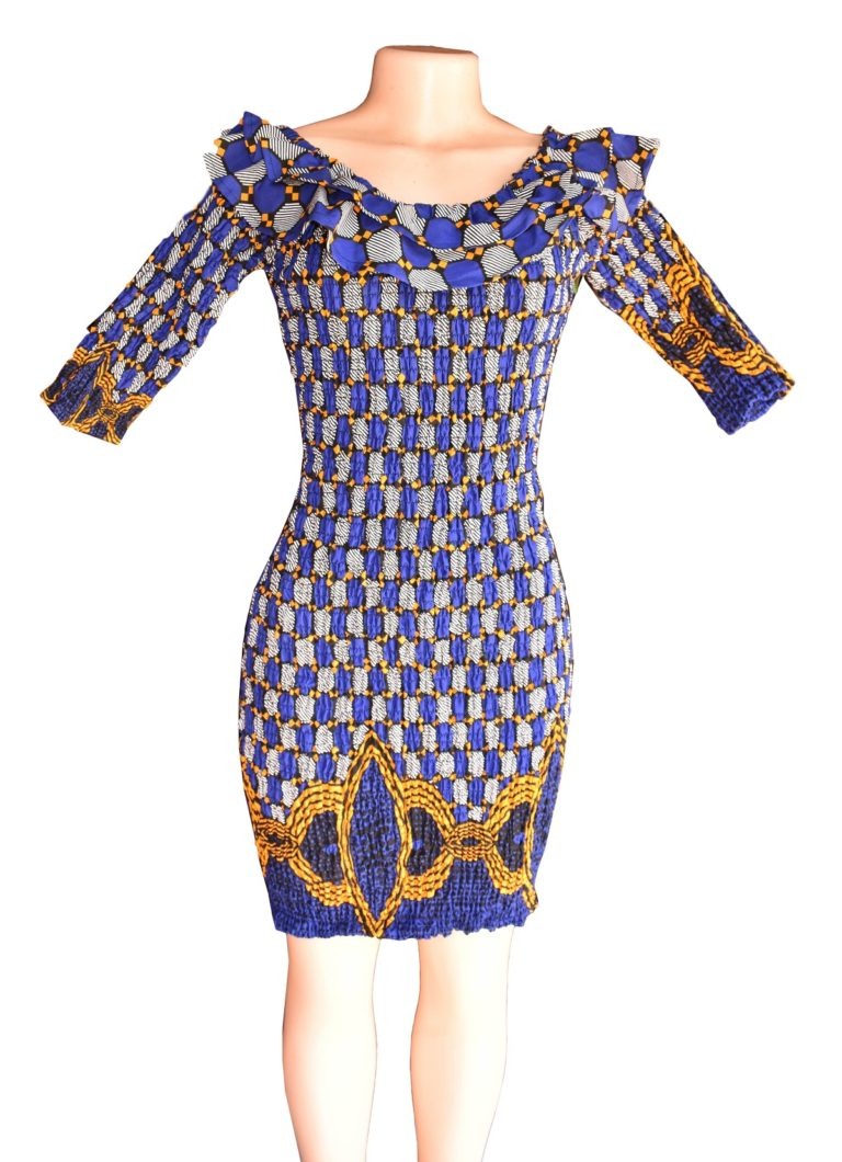 African Off-Shoulder Dress – 10pcs