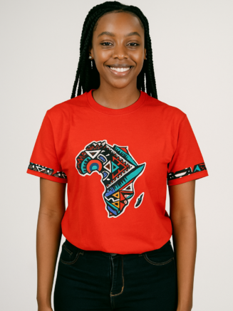 Wholesale Africa Map T-Shirts - 10pcs