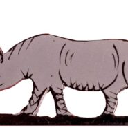 Rhino Fridge Magnet
