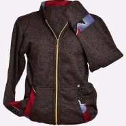 African Print College Jacket