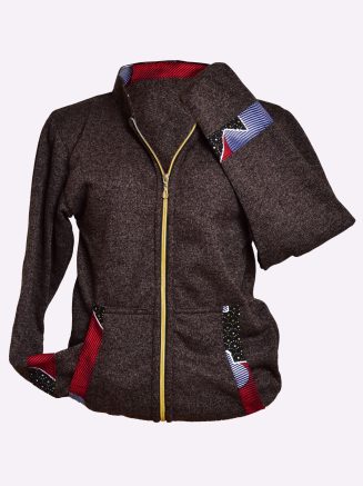 African Print College Jacket