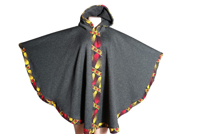 Bulk African Print Hooded Ponchos – 10pcs
