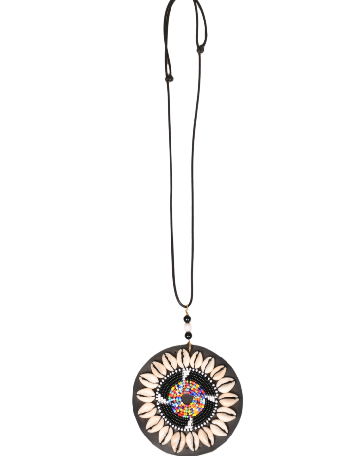 Cowrie Shell Spiral Necklace