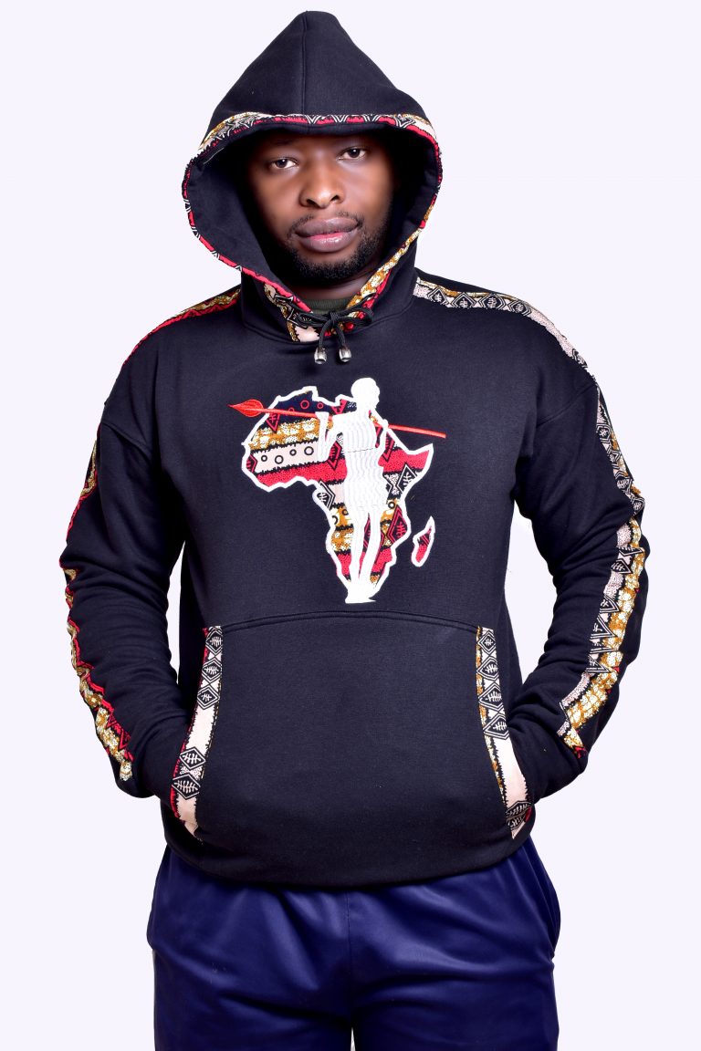 Black Africa Map Hoodie-10pcs