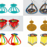 Assorted African Beaded Earrings
