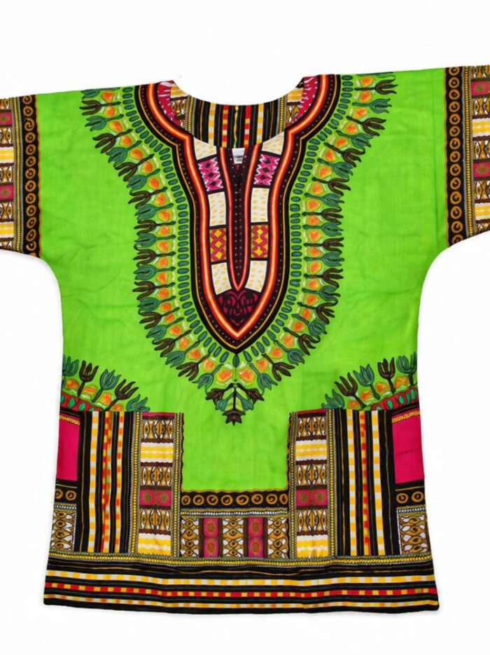 Green Dashiki Shirt