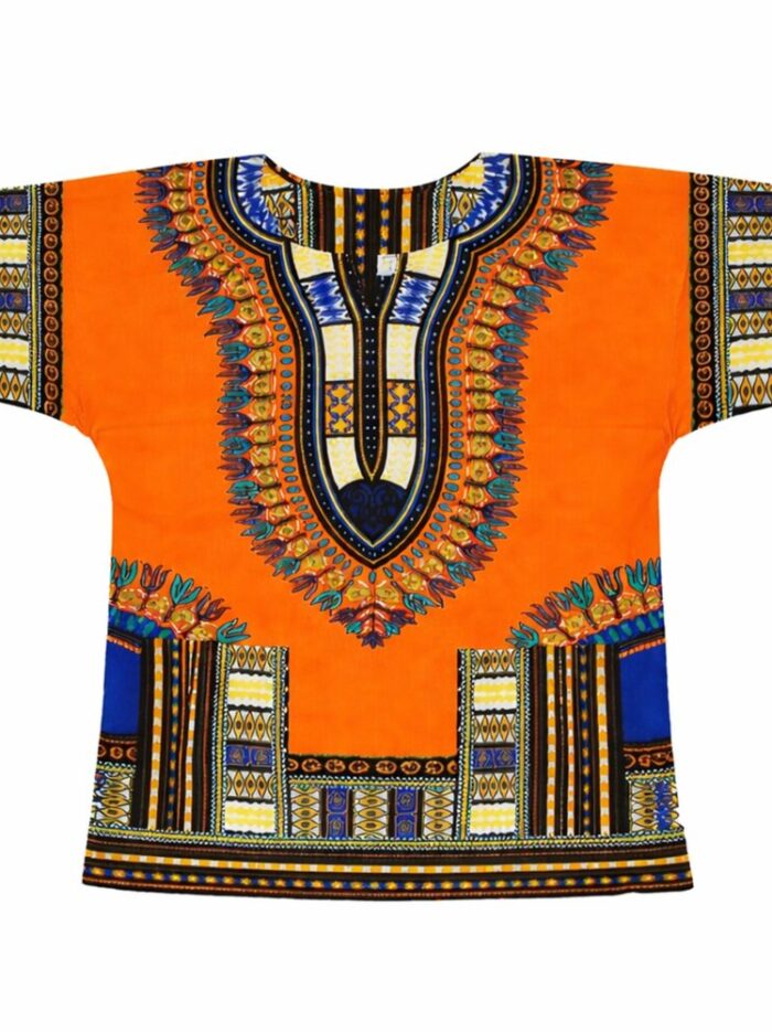 Orange Dashiki Shirt