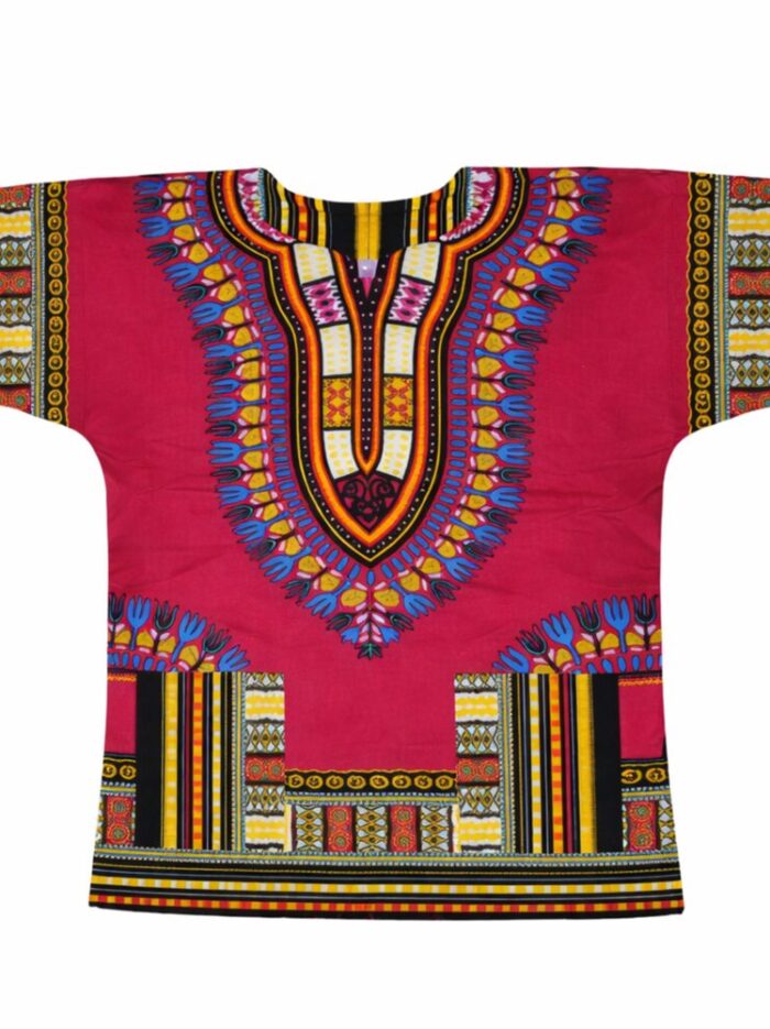 Maroon Dashiki Shirt
