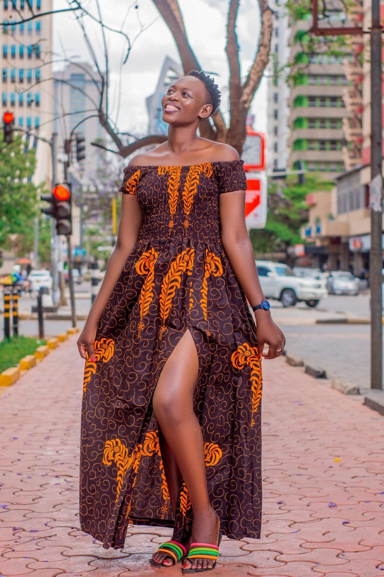 Kitenge Maxi Dress – 10pcs