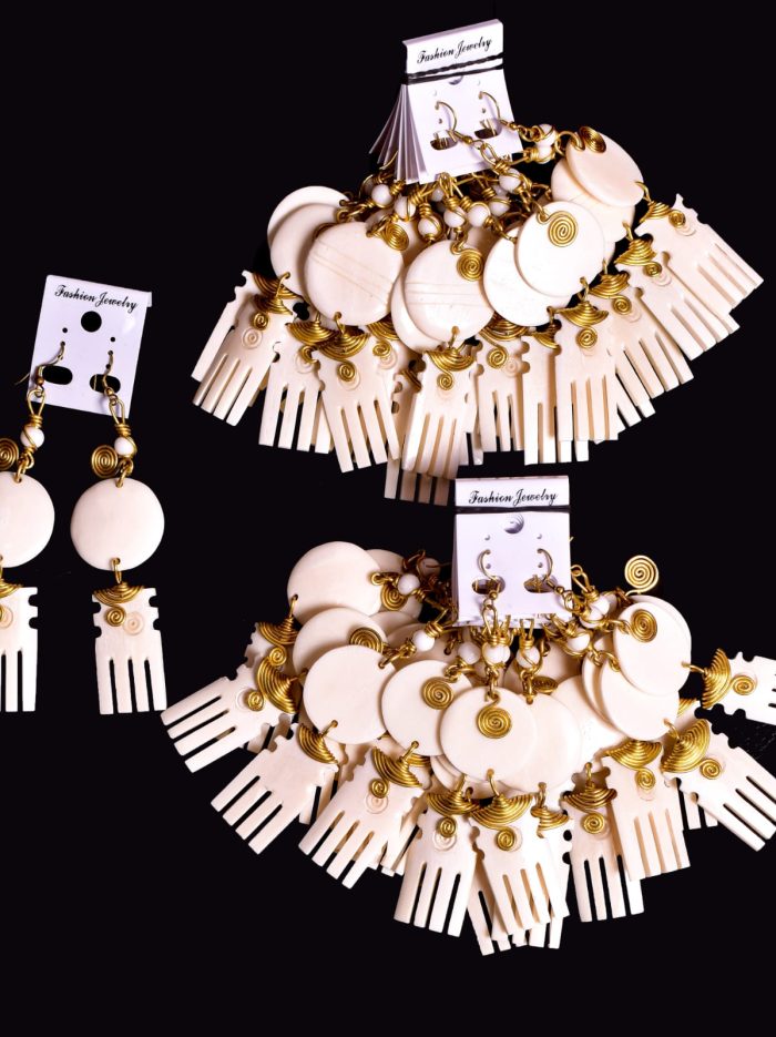 African Bone Earrings