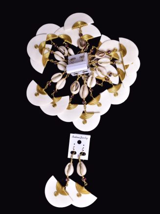 African Fan Earrings