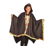 African Hood Waterfall Poncho 2
