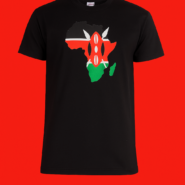 Wholesale Kenyan Flag Print T-Shirts