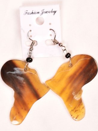 Africa-Shaped Horn Earrings