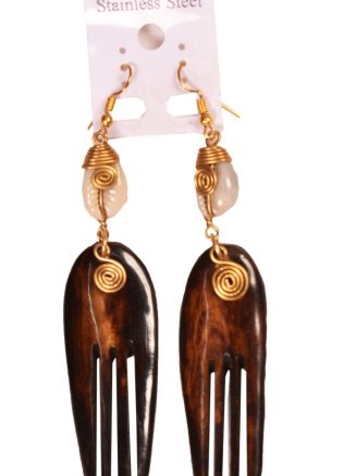 Handcrafted African Fork Earrings