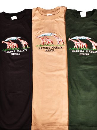 Hakuna Matata Kenya Embroidered T-Shirts