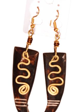 African Horn Earrings