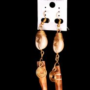African Horn Earrings
