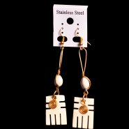 African Bone Earrings