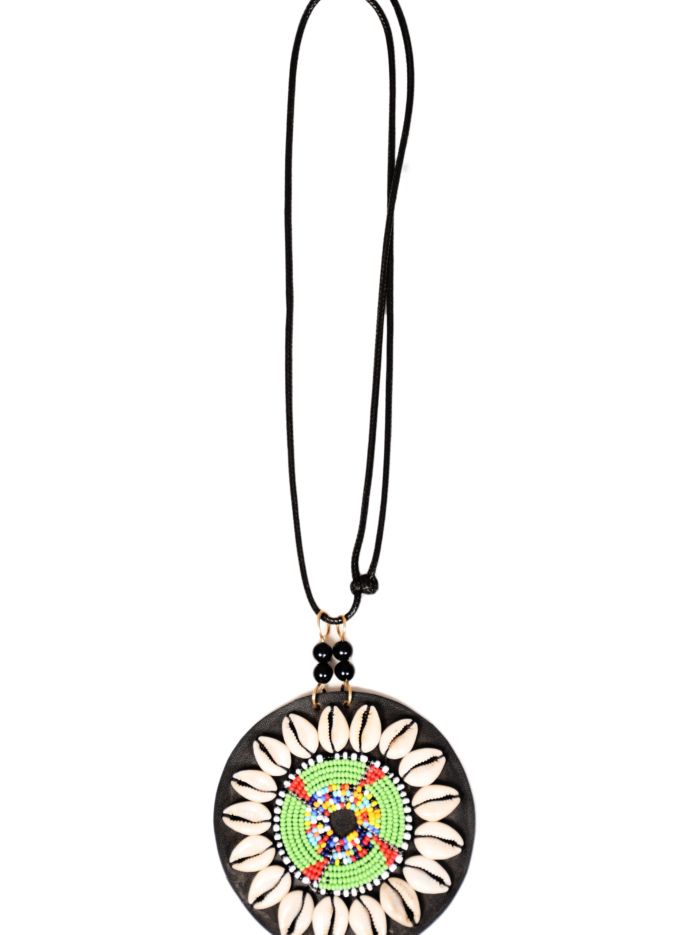 Cowrie Shell Spiral Necklace