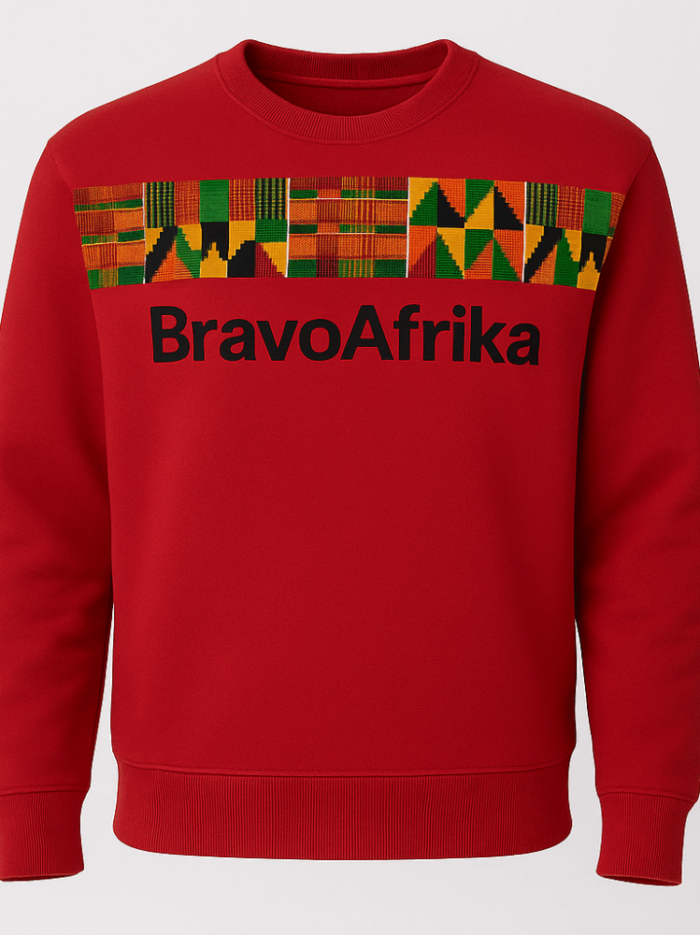Custom African Print Sweatshirt-M