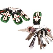 beaded leather keyholders