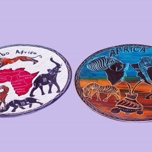 12-inches Oval African soapstone plates