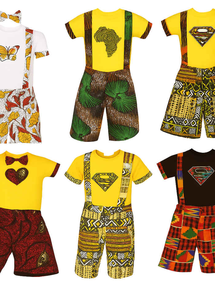 Kitenge kids fashion set Kitenge Kids Fashion Set