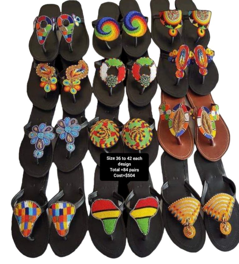84. Genuine Leather Maasai Sandals