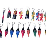 African wooden keyholders