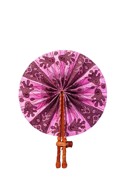 Wholesale African Print Folding Hand Fans (10) Wholesale African Print Folding Hand Fans (10)