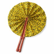 Wholesale African Print Folding Hand Fans (2)