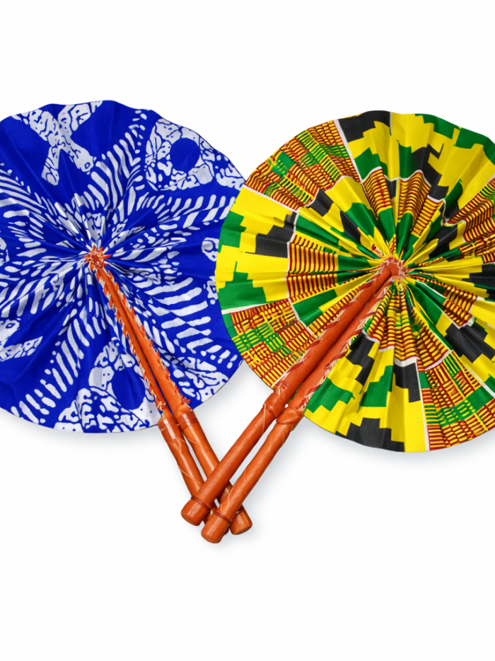 Wholesale African Print Folding Hand Fans (4) Wholesale African Print Folding Hand Fans (4)