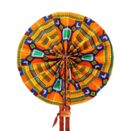 Wholesale African Print Folding Hand Fans (7)
