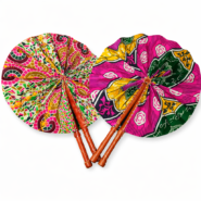 Wholesale African Print Folding Hand Fans