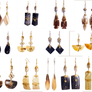 African Horn Earrings