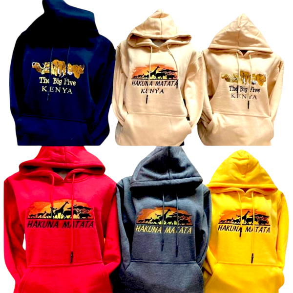 6 Hakuna Matata and The Big Five Kenya Hoodies - Wholesale