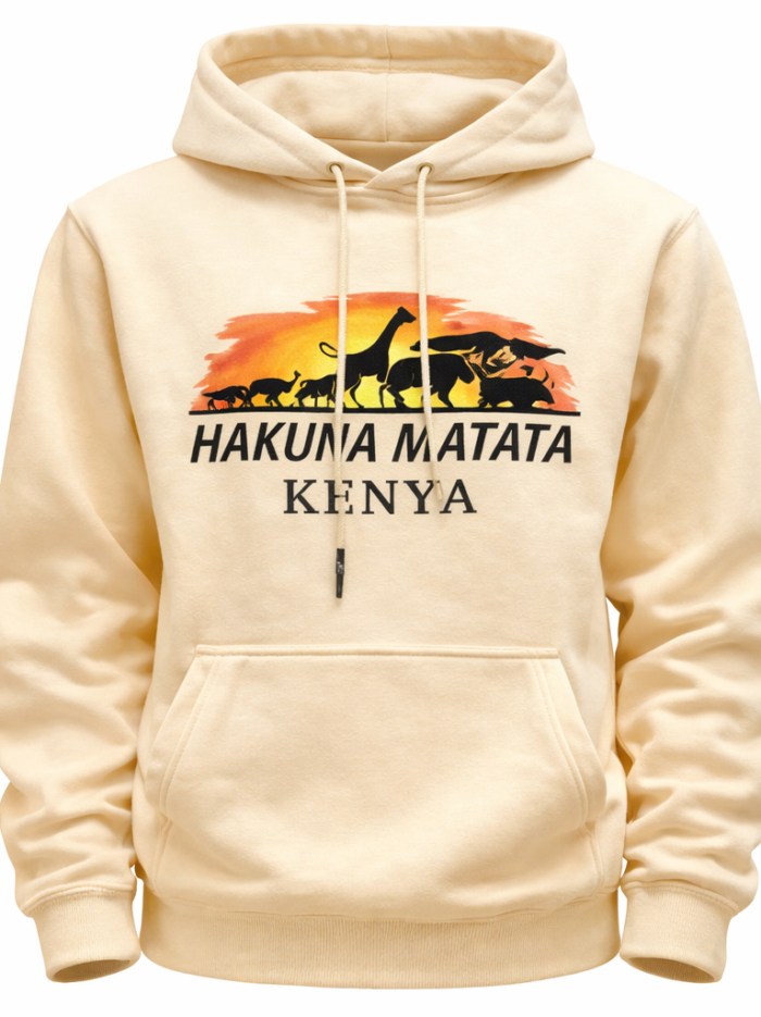Hakuna Matata Kenya Hoodie Cream Hakuna Matata Kenya Hoodie Cream
