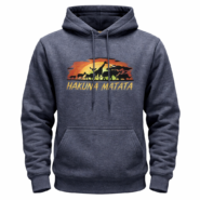 Hakuna Matata Safari Hoodie Charcoal