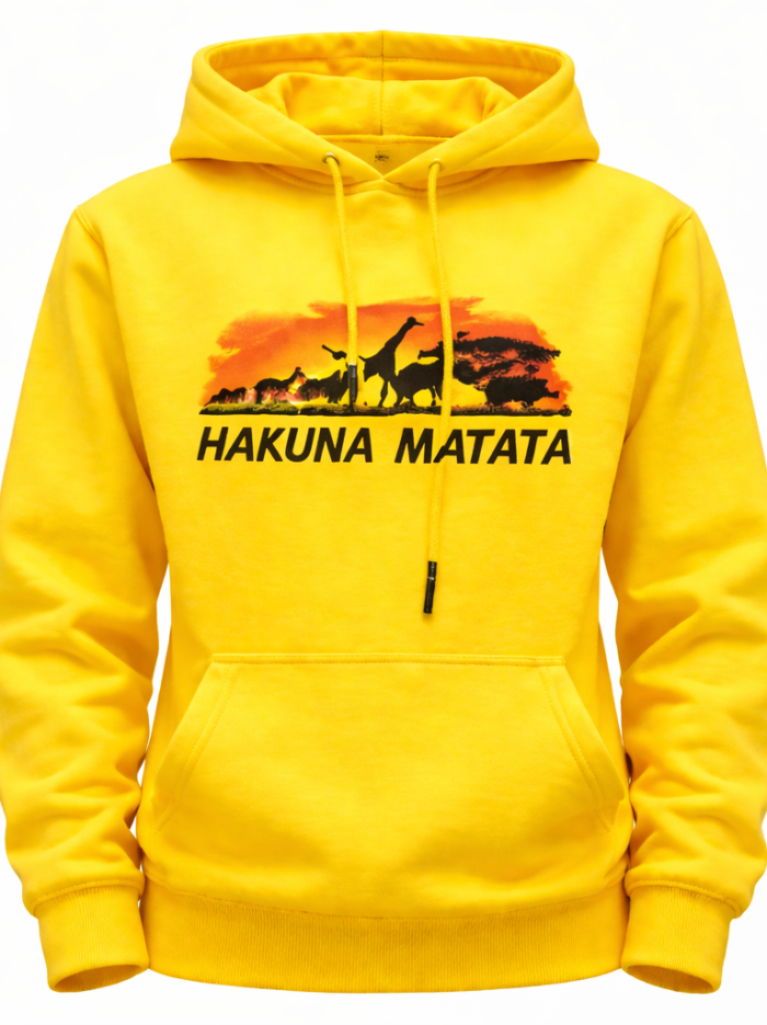 Hakuna Matata Safari Hoodie Yellow Hakuna Matata Safari Hoodie